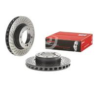 2x Disque de frein perforé/ventilé de l'intérieur 09.8420.11 BREMBO pour PORSCHE