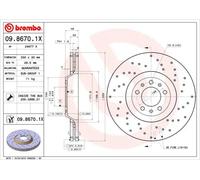 BREMBO - Disque de frein Xtra 09.8670.1X (Vendu à l'unité) - Réf. 09.8670.1X