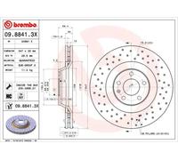 Brembo Disque de frein 09.8841.3X perforé ventilé intérieur pour AUDI – Lot de 2