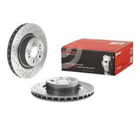 2x Disque de frein perforé/ventilé de l'intérieur 09.8904.21 BREMBO pour RENAULT