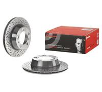 Brembo Disque de frein 09.8998.11 perforé ventilé intérieur pour Porsche 2x