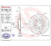 Disque de frein BREMBO 09.9366.2X
