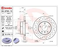 Disque de frein BREMBO XTRA LINE BREMBO 09.9793.1X, 1 pièce