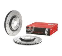 2x Disque de frein perforé/ventilé de l'intérieur 09.A731.11 BREMBO