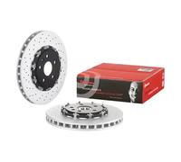 Disque de frein BREMBO 09A80433 avant, ventilé, hautement carbonisé, 1 pièce