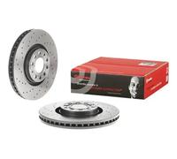 2x Disque de frein perforé/ventilé de l'intérieur 09.A813.11 BREMBO pour AUDI