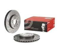 2x Disque de frein perforé/ventilé de l'intérieur 09.B436.51 BREMBO