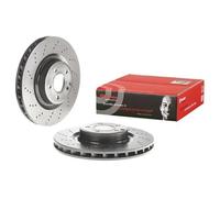 2x Disque de frein perforé/ventilé de l'intérieur 09.B744.51 BREMBO