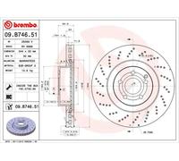 1 Disque De Frein Brembo Vernis Uv 09.b746.51