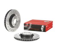 2x Disque de frein perforé/ventilé de l'intérieur 09.B746.61 BREMBO