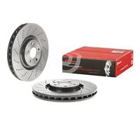 2x Disque de frein perforé/ventilé de l'intérieur 09.B747.51 BREMBO