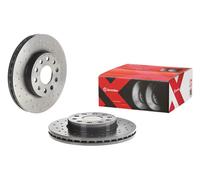 2x Disque de frein perforé/ventilé de l'intérieur 09.C547.1X BREMBO pour SEAT VW