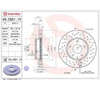 BREMBO 09.C651.1X Disque de frein