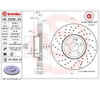Disque de frein BREMBO 09.D529.23