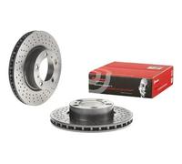 2x Disque de frein perforé/ventilé de l'intérieur 09.D805.11 BREMBO pour PORSCHE