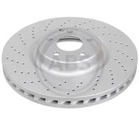 2x Disque de frein perforé/ventilé de l'intérieur 17537 A.B.S.