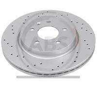 2x Disque de frein perforé/ventilé de l'intérieur 18342 A.B.S. pour OPEL