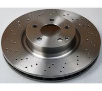 2x Disque de frein perforé/ventilé de l'intérieur B130569 DENCKERMANN