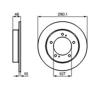 2x Disque de frein plein 0 986 478 377 BOSCH pour SUZUKI SJ410 Cabrio SJ410