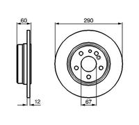 2x Disque de frein plein 0 986 478 607 BOSCH pour MERCEDES-BENZ CLASSE S