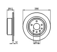 2x Disque de frein plein 0 986 478 609 BOSCH pour OPEL OMEGA B OMEGA B Break