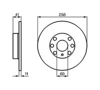 2x Disque de frein plein 0 986 478 880 BOSCH pour OPEL ASTRA G Break