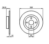 2x Disque de frein plein 0 986 479 128 BOSCH pour MAZDA 323 S VI A trois volumes