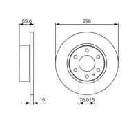 2x Disque de frein plein 0 986 479 A51 BOSCH pour IVECO DAILY IV Autobus/Autocar
