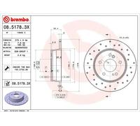 Disque de frein BREMBO XTRA LINE BREMBO 08.5178.3X, 1 pièce