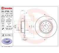 BREMBO 08.6768.11 Disque de frein