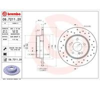 Brembo Disque de frein XTRA LINE 08.7211.2X – 1 pièce