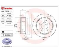 Brembo Disque de frein 08.D568.11