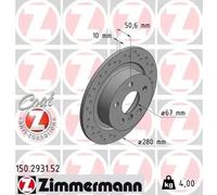 Disque de frein ZIMMERMANN 150.2931.52