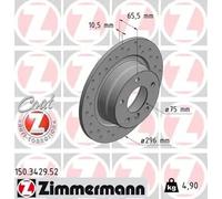 Otto Zimmermann GmbH Disque de frein plein 150.3429.52 pour BMW 1 3 1 Coupé 2x