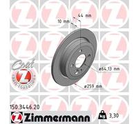 ZIMMERMANN Disque de frein 150.3446.20 Ø259 mm arrière pour BMW MINI 2x
