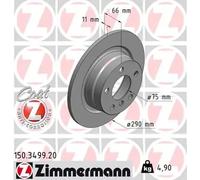 ZIMMERMANN Disque de frein 150.3499.20 plein pour BMW 1/2 Coupé Décapotable – 2x