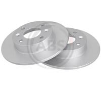 2x Disque de frein plein 15116 A.B.S. pour RENAULT CLIO I SUPER 5 TWINGO I
