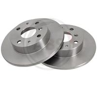 2x Disque de frein plein 15943 A.B.S. pour DAIHATSU GEELY