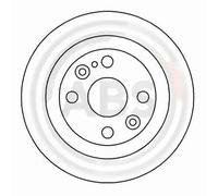 2x Disque de frein plein 16088 A.B.S. pour MAZDA 323 S IV 323 C IV 323 F IV MX-3