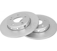 2x Disque de frein plein 16179 A.B.S. pour MERCEDES-BENZ CLASSE C