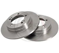 2x Disque de frein plein 16207 A.B.S. pour MITSUBISHI ECLIPSE I