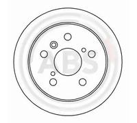 2x Disque de frein plein 16229 A.B.S. pour LEXUS TOYOTA