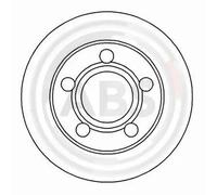 2x Disque de frein plein 16249 A.B.S. pour AUDI 80 B4 A trois volumes COUPE B3