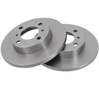 2x Disque de frein plein 16271 A.B.S. pour MITSUBISHI PROTON