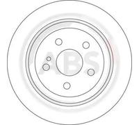 2x Disque de frein plein 17112 A.B.S. pour MERCEDES-BENZ CLASSE S
