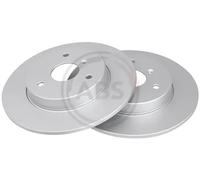 2x Disque de frein plein 17161 A.B.S. pour SMART CITY-COUPE ROADSTER CABRIO