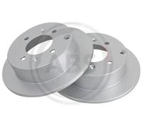 2x Disque de frein plein 17207 A.B.S. pour HYUNDAI KIA
