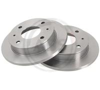 2x Disque de frein plein 17209 A.B.S. pour HYUNDAI ATOS