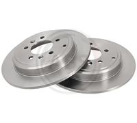 2x Disque de frein plein 17343 A.B.S. pour PEUGEOT 607