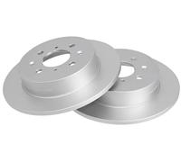 2x Disque de frein plein 17377 A.B.S. pour HONDA CIVIC VI Hatchback